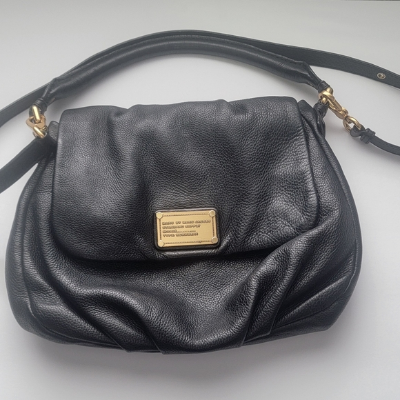 Marc Jacobs Black Classic Q Lil Ukita Pebbled Leather Crossbody - Picture 2 of 7